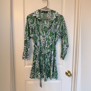 Green Paisley Women's Dress